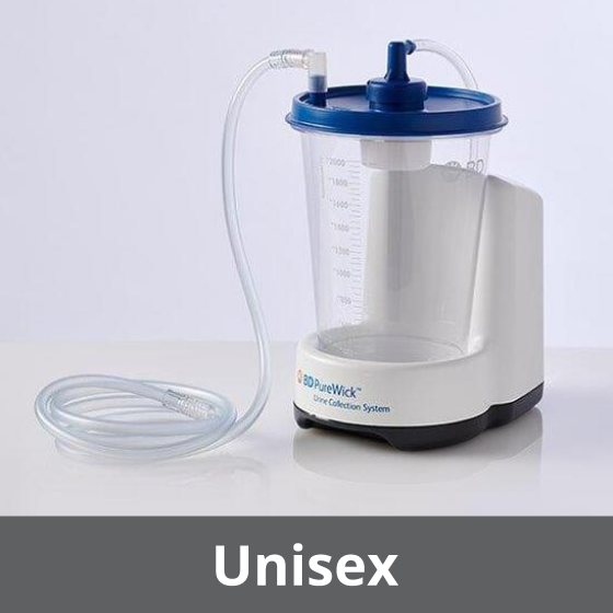 The PureWick™ Urine Collection System with a battery